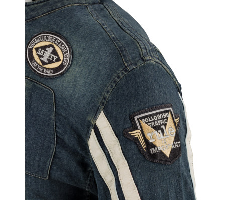 Чоловіча джинсова мотокуртка W-TEC Wildone - розмір 5XL