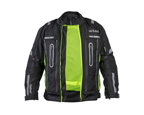 Мото-куртка W-TEC Gelnair - розмір XXL / чорно-зелена