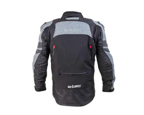 Чоловіча мотокуртка W-TEC Tomret NF-2220 - чорно-сірий / 3XL