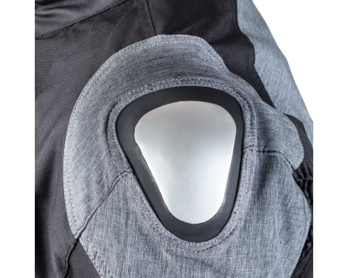 Чоловіча мотокуртка W-TEC Tomret NF-2220 - чорно-сірий / 3XL