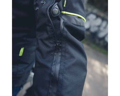 Мото-куртка W-TEC Progair - розмір L / чорний-флуо