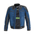 Шкіряно-джинсова мото-куртка W-TEC Kareko - розмір S / синій колір