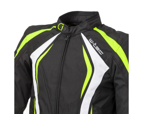 Чоловіча  мото-куртка W-TEC Chagalero - розмір 4XL / чорно-жовто-білий