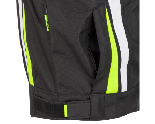 Чоловіча  мото-куртка W-TEC Chagalero - розмір 4XL / чорно-жовто-білий