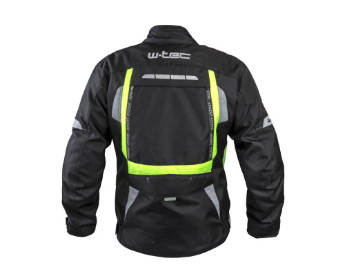 Мото-куртка W-TEC Gelnair - розмір 6XL / чорно-зелена