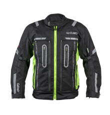 Мото-куртка W-TEC Gelnair - розмір XL / чорно-зелена