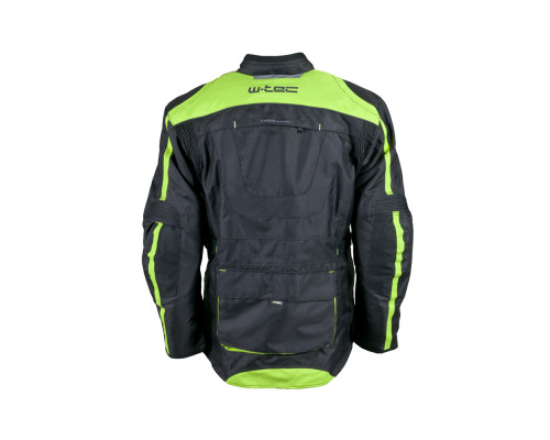 Чоловіча мотокуртка W-TEC Glomnitz NF-2205 - чорно-зелений / 4XL
