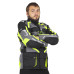 Чоловіча мото-куртка W-TEC Burdys Evo - розмір XL, чорно-сіро-зелена