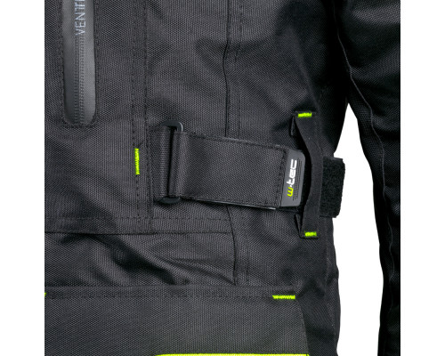 Чоловіча мотокуртка W-TEC Glomnitz NF-2205 - чорно-зелений / L