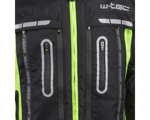 Мото-куртка W-TEC Gelnair - розмір S / чорно-зелена