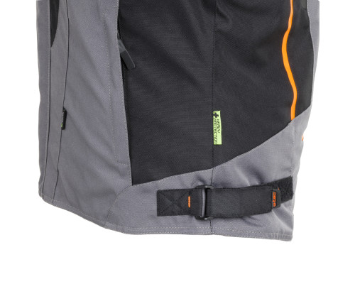 Чоловіча мото-куртка W-TEC Brandon - розмір 4XL, чорно-сіро-оранжева