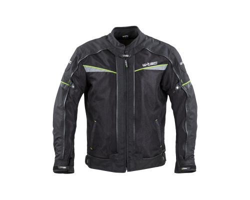 Мото-куртка W-TEC Progair - розмір М / чорний-флуо