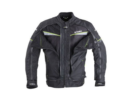 Мото-куртка W-TEC Progair - розмір 3XL / чорний-флуо