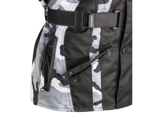 Чоловіча мото-куртка W-TEC Troopa - розмір S / чорний камуфляж