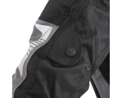 Чоловіча мото-куртка W-TEC Burdys Evo - розмір M, чорно-сіра