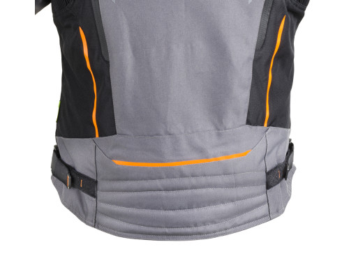 Чоловіча мото-куртка W-TEC Brandon - розмір 5XL, чорно-сіро-оранжева