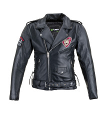 Шкіряна мото-куртка W-TEC Black Heart Perfectis - розмір XL / чорна