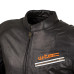 Шкіряна мото-куртка W-TEC Brenerro - розмір 3XL / чорно-оранжево-біла