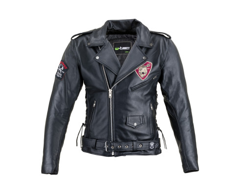 Шкіряна мото-куртка W-TEC Black Heart Perfectis - розмір XXL / чорна