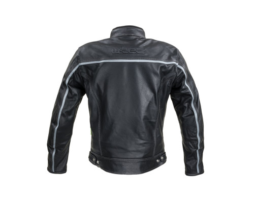 Шкіряна мото-куртка W-TEC Mathal - розмір 5XL / чорна