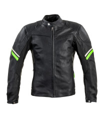 Шкіряна мото куртка W-TEC Montegi - Матовий чорний / 4XL