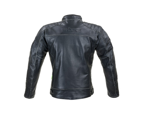 Шкіряна мото куртка W-TEC Losial - чорний / 4XL