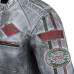 Чоловіча шкіряна мотокуртка W-TEC Sheawen Waxed Grey- сіра/розмір -3XL