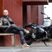 Чоловіча шкіряна мотокуртка W-TEC Sheawen Classic - чорна/ розмір 4XL