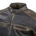 Шкіряна мото куртка W-TEC Mungelli - чорно-коричневий / 5XL