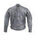 Чоловіча шкіряна мотокуртка W-TEC Sheawen Waxed Grey- сіра/розмір XXL
