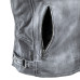 Чоловіча шкіряна мотокуртка W-TEC Sheawen Waxed Grey- сіра/розмір XXL