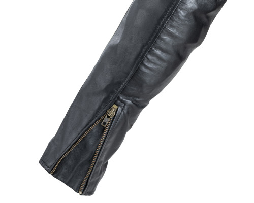 Чоловіча шкіряна мотокуртка W-TEC Sheawen Classic - чорна/ розмір 3XL Чоловіча шкіряна мотокуртка W-TEC Sheawen Classic - чорна/ розмір 3XL