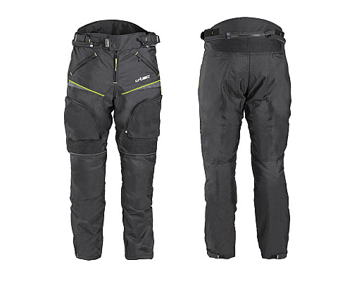 Мотоштани W-TEC Propant - чорно-жовті-флуо/5XL