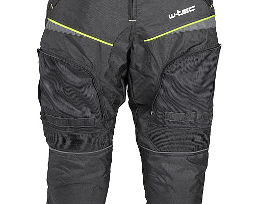Мотоштани W-TEC Propant - чорно-жовті-флуо/5XL