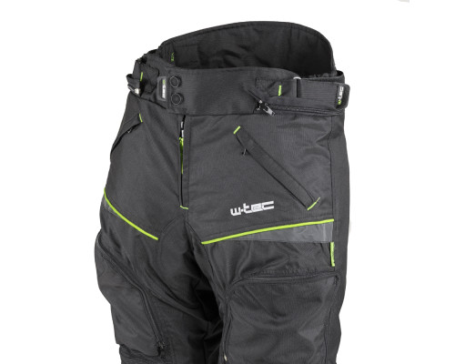 Мотоштани W-TEC Propant - чорно-жовті-флуо/3XL
