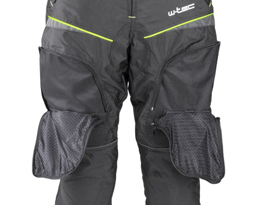 Мотоштани W-TEC Propant - чорно-жовті-флуо/3XL