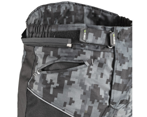 Чоловічі літні мотоштани W-TEC Jori - чорно-сірий / 4XL