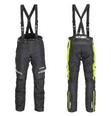 Чоловічі мотоштани W-TEC Spirital - чорно-флуо-жовті/3XL