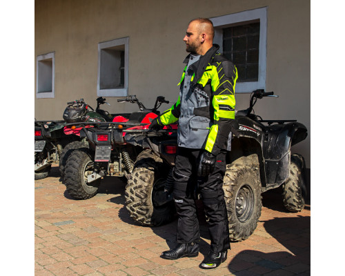 Чоловічі мотоштани W-TEC Thollte - чорні/4XL