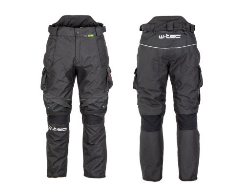 Чоловічі мотоштани W-TEC Thollte - чорні/3XL