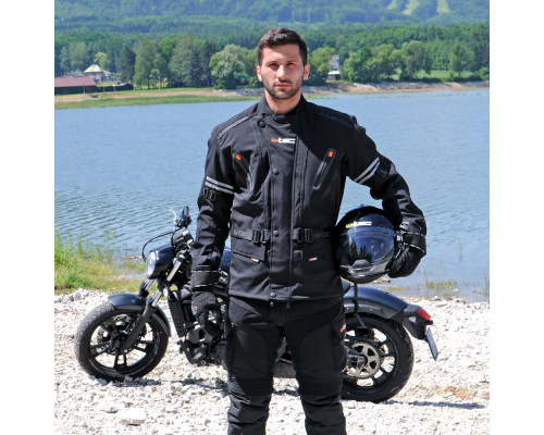 Чоловічі мото-штани W-TEC Erkalis GS-1729 - розмір 4XL / чорний