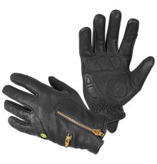 Жіночі шкіряні мото рукавиці W-TEC Perchta - чорний / XS