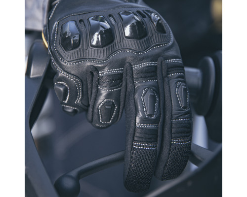 Шкіряні мото рукавиці W-TEC Flanker B-6035 - чорний / M