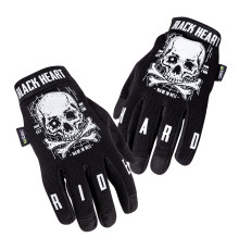 Мото-рукавиці W-TEC Web Skull - розмір 4XL / чорні
