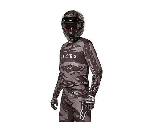 Джерсі для мотокросу Alpinestars Racer Tactical  - М - чорний/сірий