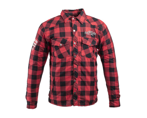 Cорочка Shirt W-TEC Black Heart Reginald - червоно-чорна