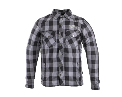 Сорочка Shirt W-TEC Black Heart Reginald - L/сіро-чорний