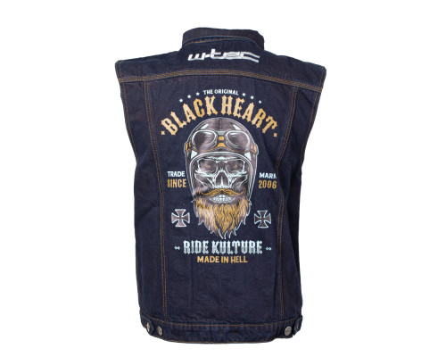 Мотожилет W-TEC Black Heart Rideman - синій денім/3XL Мотожилет W-TEC Black Heart Rideman - синій денім/3XL