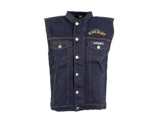 Мотожилет W-TEC Black Heart Rideman - синій денім/4XL Мотожилет W-TEC Black Heart Rideman - синій денім/4XL