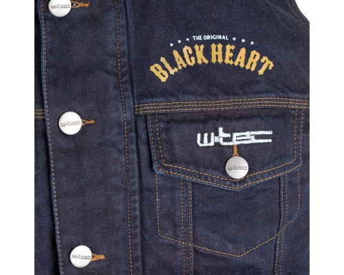 Мотожилет W-TEC Black Heart Rideman - синій денім/6XL